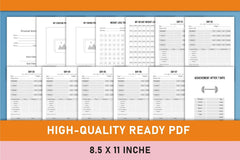Day Weight Loss Planner - Printable Bundle - CraftNest - Digital Crafting and Art