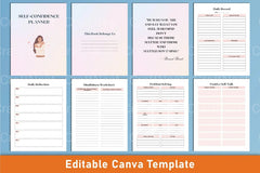 Self Confidence Planner for Personal Growth - CraftNest - Digital Crafting and Art