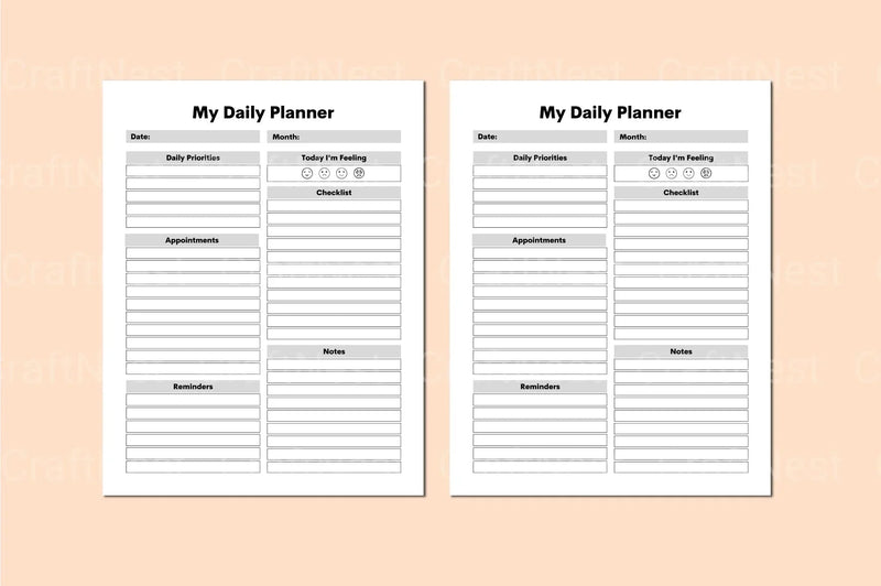 ADHD Productivity Planner - CraftNest - Digital Crafting and Art