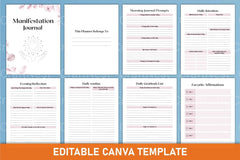 Manifestation Canva Template for Creative Designs - CraftNest - Digital Crafting and Art