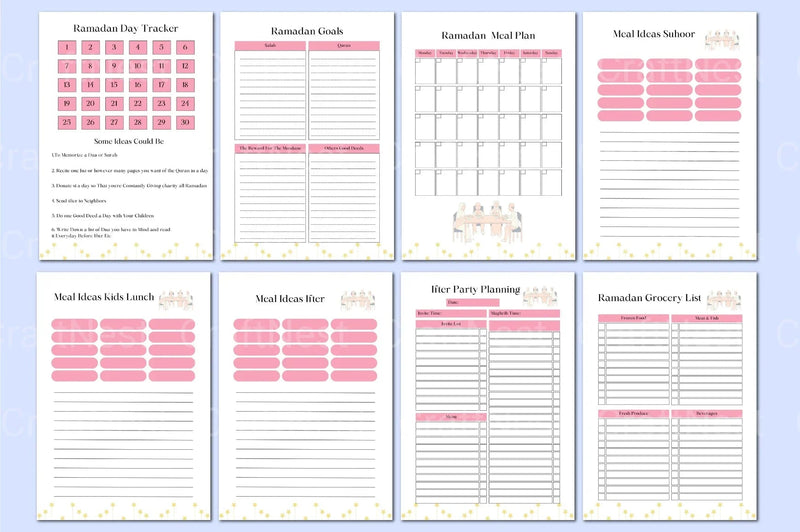 Ramadan Planner Template on Canva - CraftNest - Digital Crafting and Art