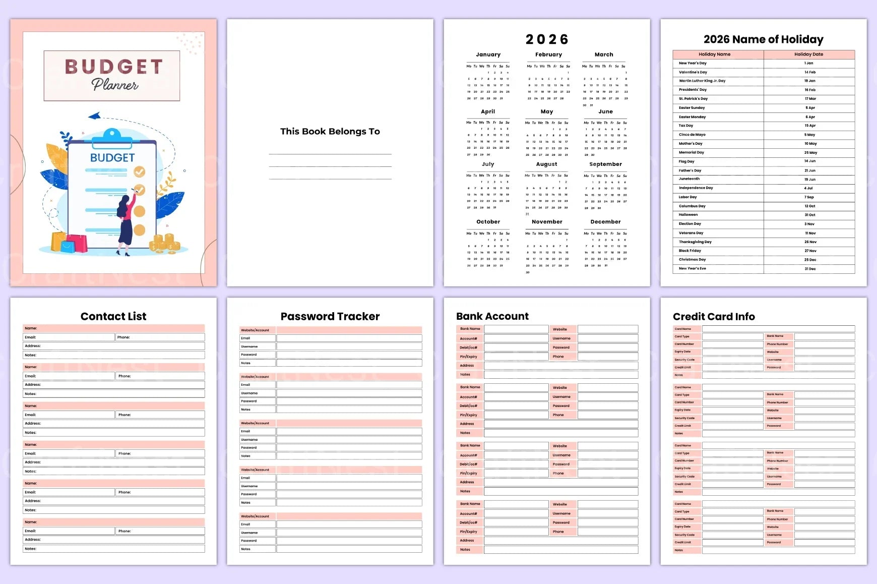 Mega Budget Planner - CraftNest - Digital Crafting and Art