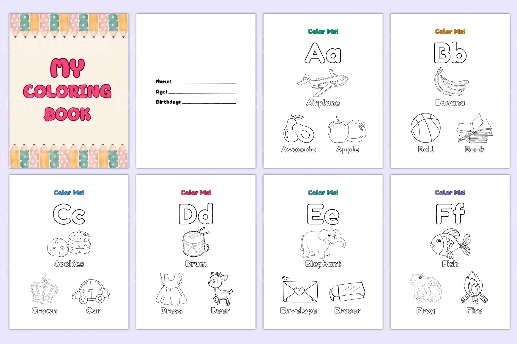 Coloring Book for Kids - CraftNest - Digital Crafting and Art