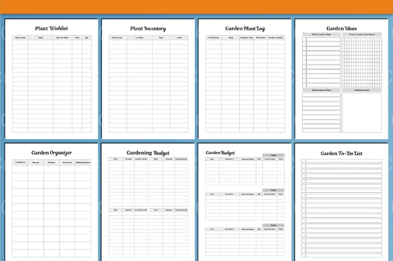 Garden Planner Canva Template - CraftNest - Digital Crafting and Art