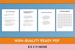 Day Hard Challenge Planner - Printable Planner - CraftNest - Digital Crafting and Art