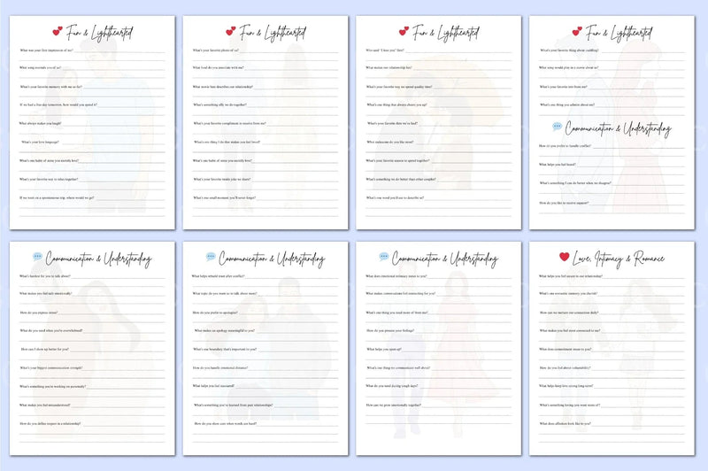 Essential Questions for Couples Workbook - CraftNest - Digital Crafting and Art