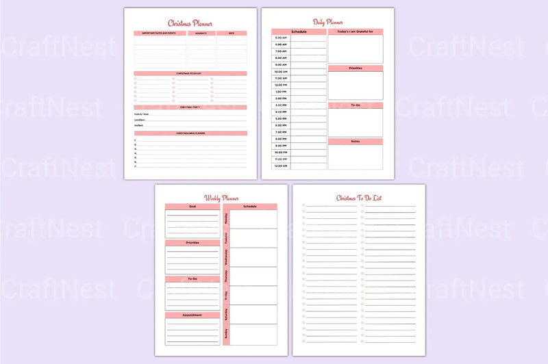 Christmas Planner: Organize Your Holiday Season - CraftNest - Digital Crafting and Art