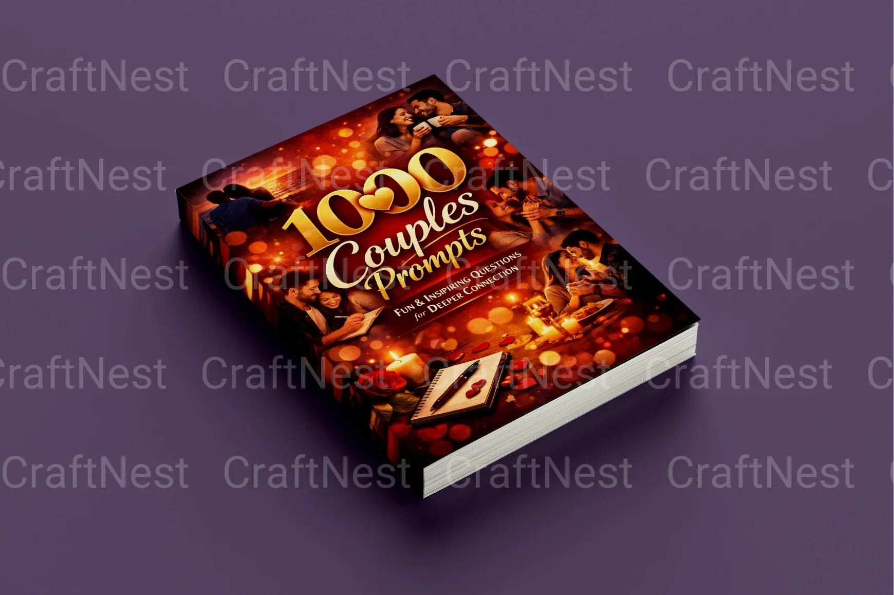 Couples Prompts Book for Deeper Connection - CraftNest - Digital Crafting and Art