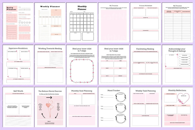 PTSD Trauma Processing Workbook for Healing and Recovery - CraftNest - Digital Crafting and Art