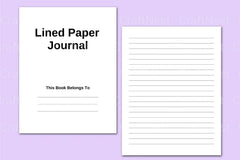 Lined 5x11 Notebook - CraftNest - Digital Crafting and Art