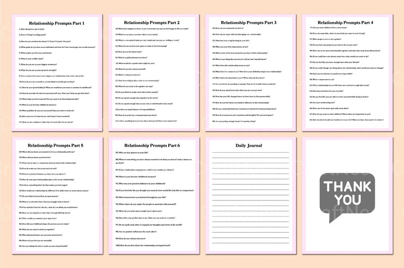 Engaging Relationship Prompts for Deeper Connections - CraftNest - Digital Crafting and Art