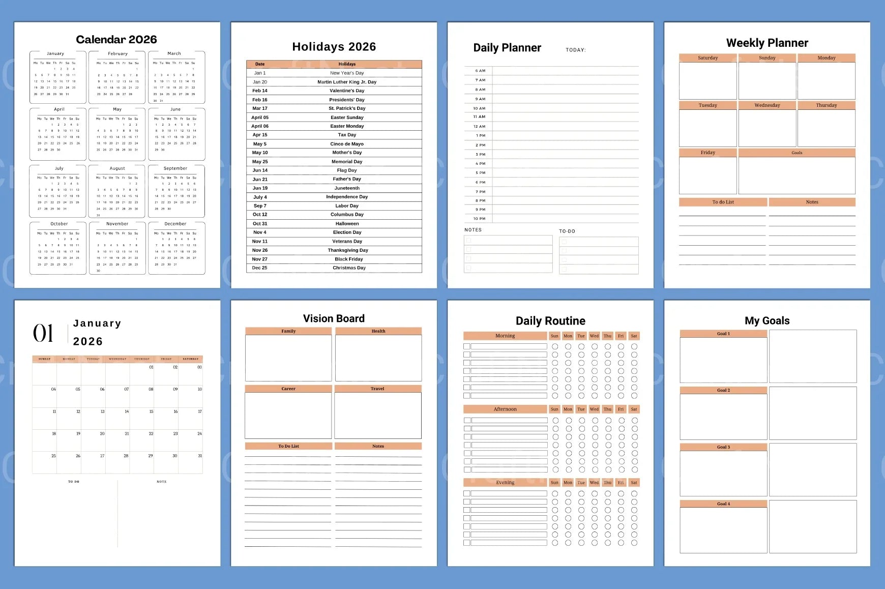 ADHD Life Planner for Better Organization - CraftNest - Digital Crafting and Art