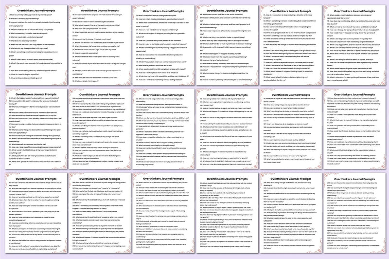 Overthinkers Prompts: Creative Inspiration Guide - CraftNest - Digital Crafting and Art