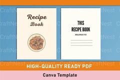 Recipe Book Design Template on Canva - CraftNest - Digital Crafting and Art