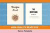 Recipe Book Design Template on Canva