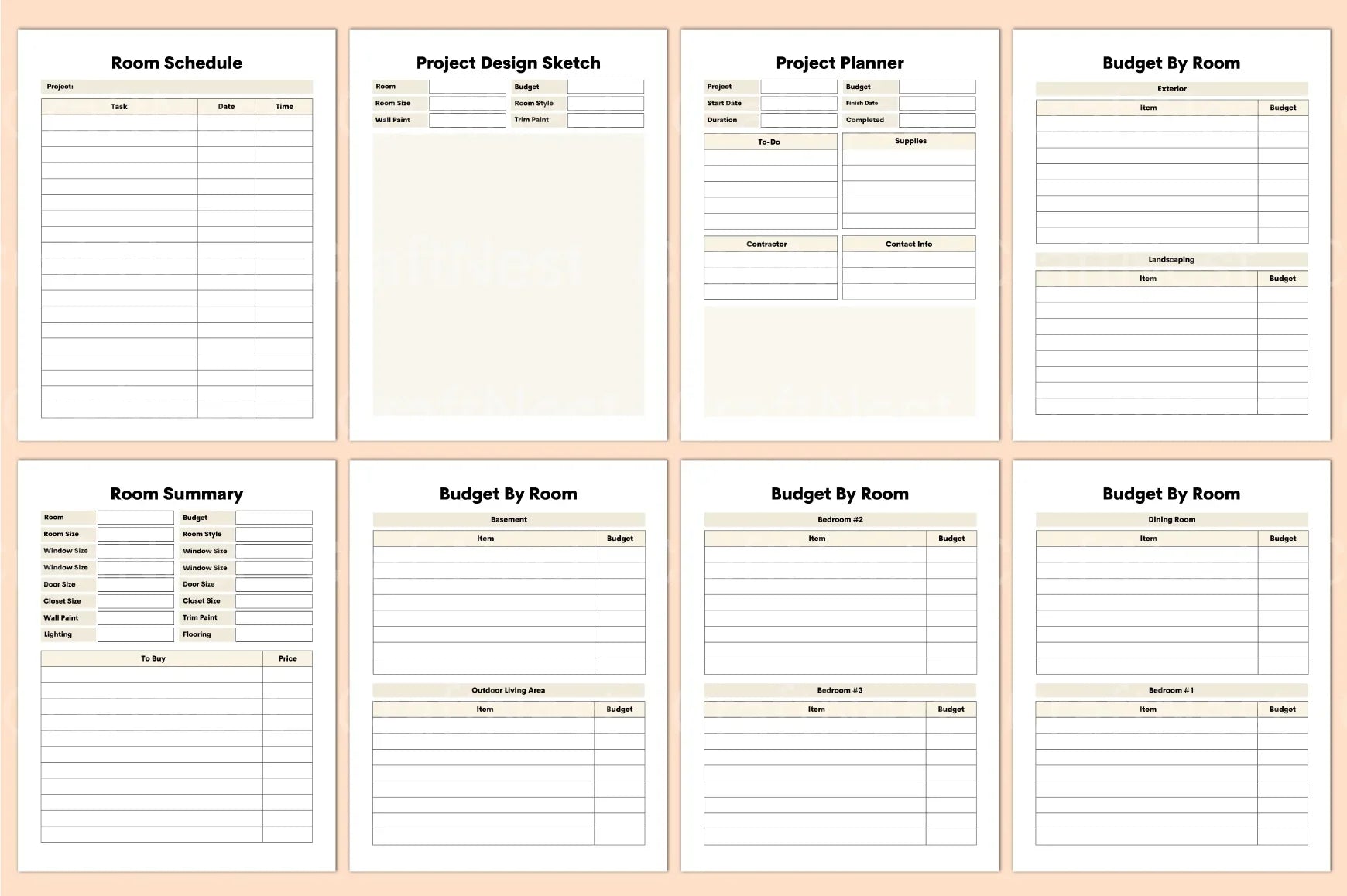 Home Renovation Planner Guide - CraftNest - Digital Crafting and Art