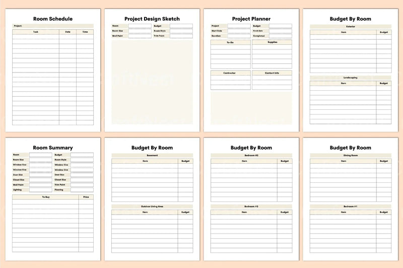 Home Renovation Planner Guide - CraftNest - Digital Crafting and Art