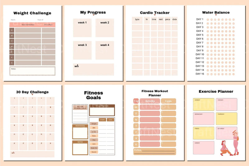 Weight Loss Planner - CraftNest - Digital Crafting and Art