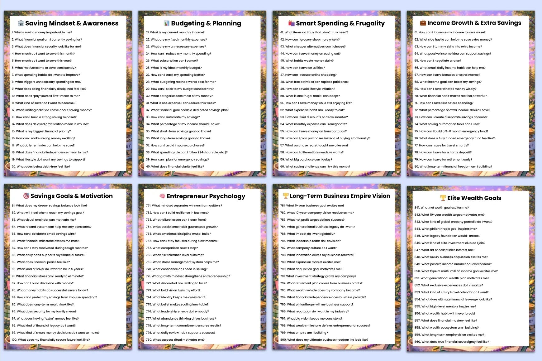 Money Saving Prompts Clipart Bundle - CraftNest - Digital Crafting and Art