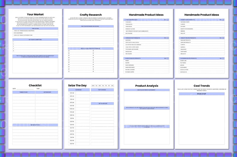 Craft Handmade Business Planner - CraftNest - Digital Crafting and Art