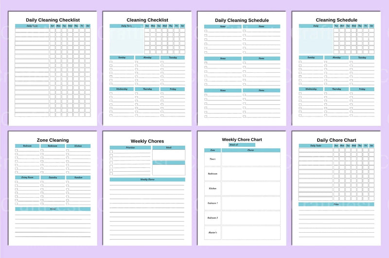 ADHD Cleaning Planner for Effective Organization - CraftNest - Digital Crafting and Art