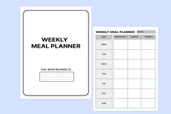 Weekly Meal Planner  Bundle - CraftNest - Digital Crafting and Art