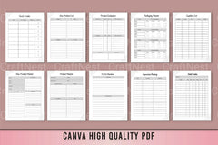 Small Business Planner Template - CraftNest - Digital Crafting and Art