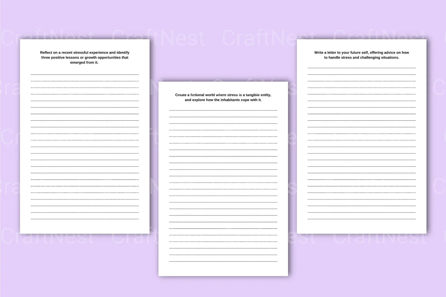Stress Processing Creative Prompts - CraftNest - Digital Crafting and Art