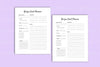 Recipe Card Planner Template