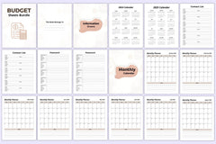 Mega Budget Sheets for Effective Financial Planning - CraftNest - Digital Crafting and Art