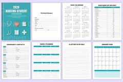 Nursing Student Organizer for Efficient Study Planning - CraftNest - Digital Crafting and Art