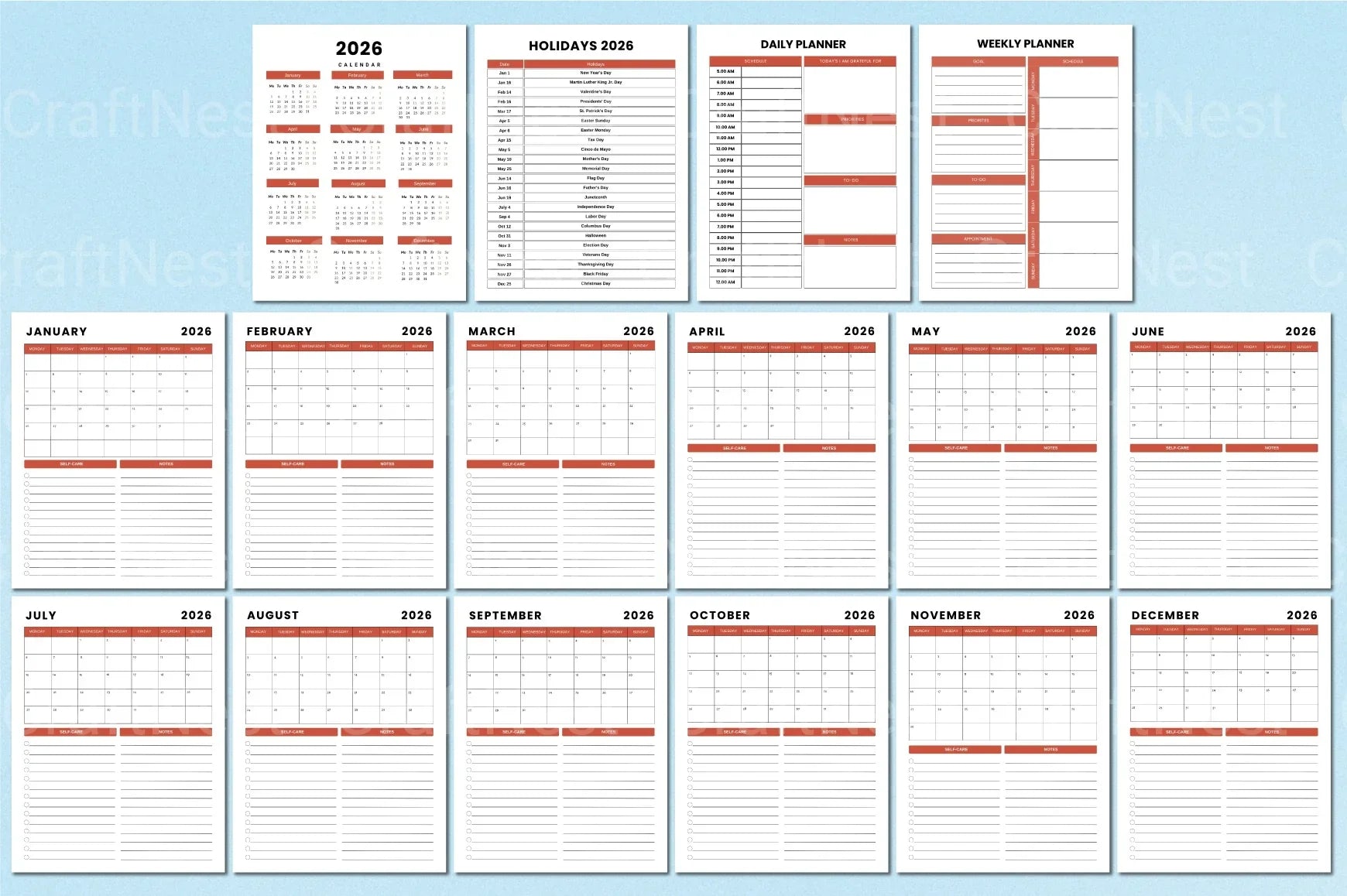 Adult ADHD Planner for Effective Organization - CraftNest - Digital Crafting and Art