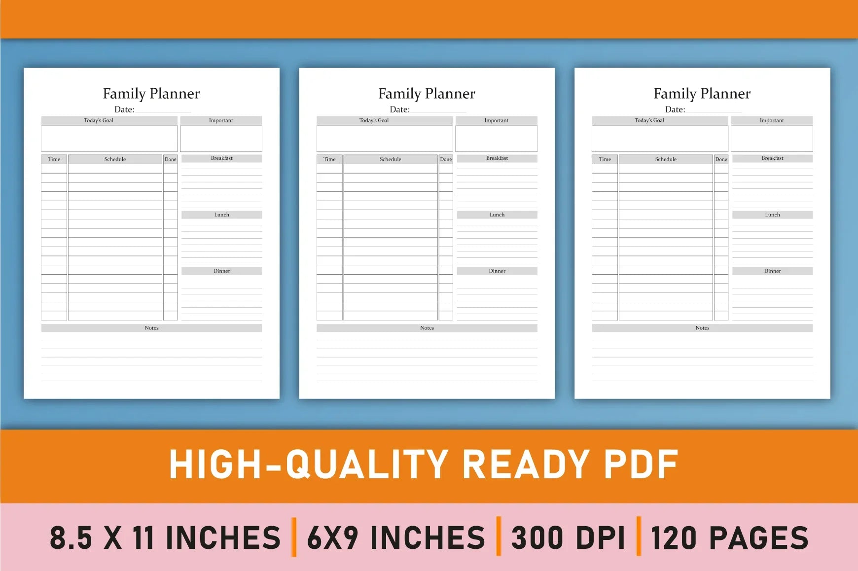 Family Planner - CraftNest - Digital Crafting and Art