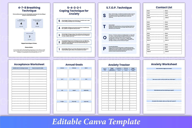 Mental Health Worksheets for Wellbeing - CraftNest - Digital Crafting and Art
