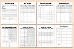 Rainbow Budget Planner for Effective Financial Management - CraftNest - Digital Crafting and Art