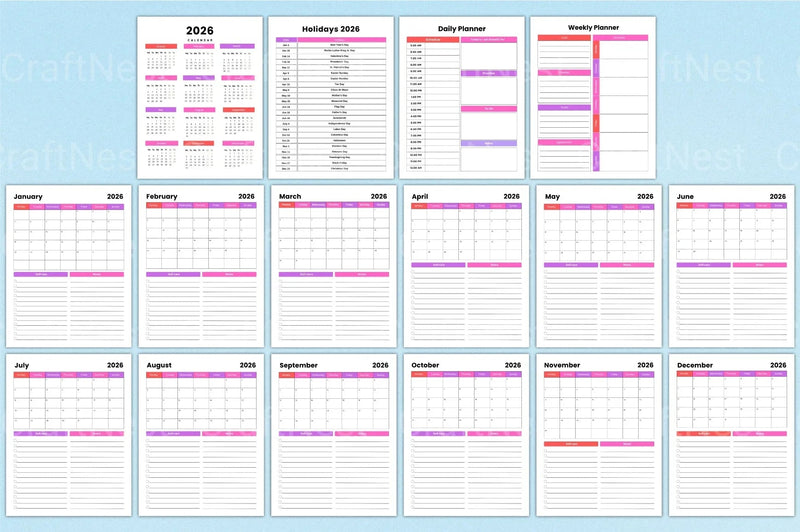 Ultimate Homeschool Planner for Effective Learning - CraftNest - Digital Crafting and Art