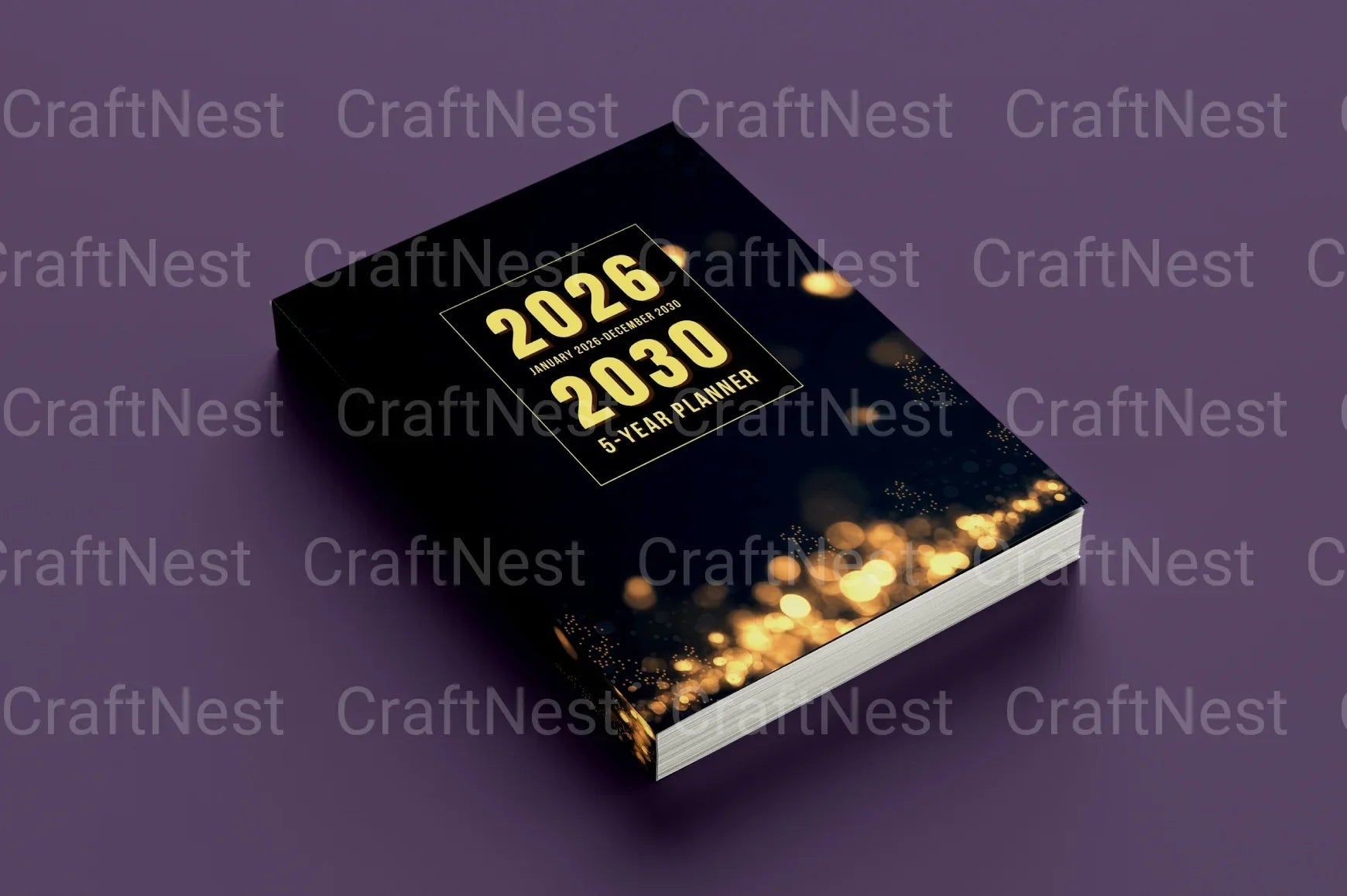 Yearly Monthly Planner Template - CraftNest - Digital Crafting and Art