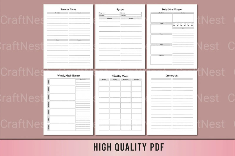 Ultimate Meal Planner Guide - CraftNest - Digital Crafting and Art