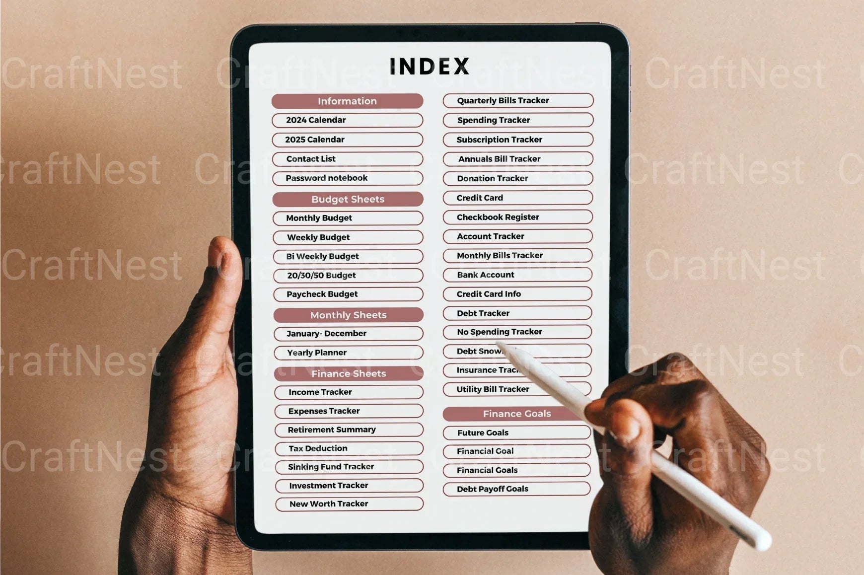 Budget Planner 2023 - CraftNest - Digital Crafting and Art