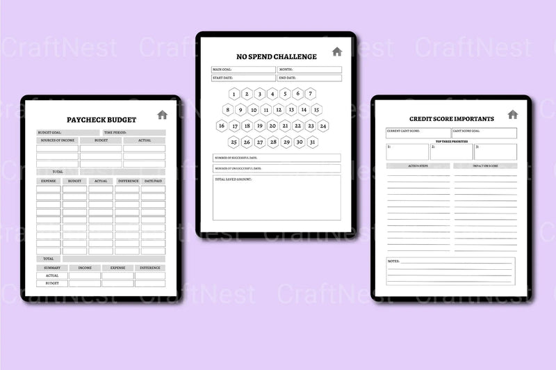 Budget Planner Template - CraftNest - Digital Crafting and Art