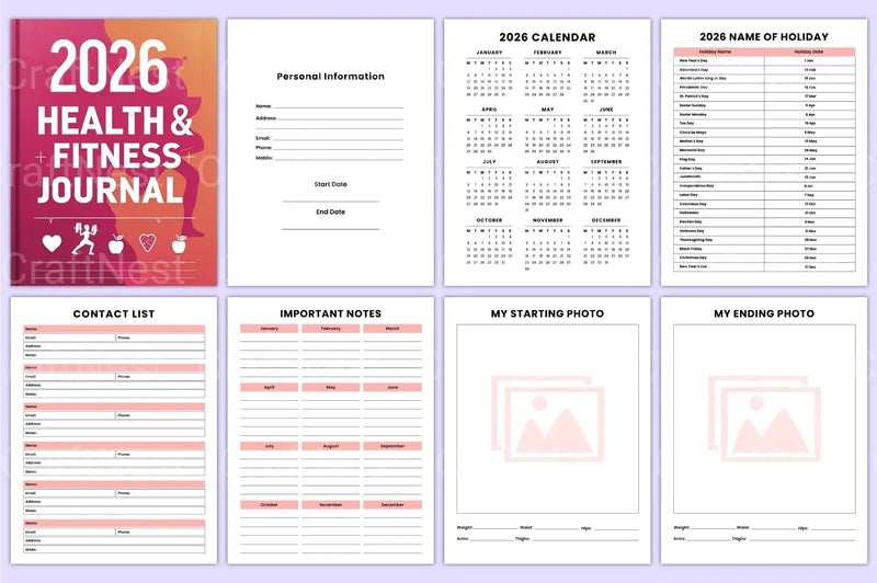 Health and Fitness Guide - CraftNest - Digital Crafting and Art