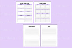 Yearly Goal Planner - CraftNest - Digital Crafting and Art