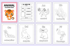 Animal Coloring Activity Book for Kids - CraftNest - Digital Crafting and Art