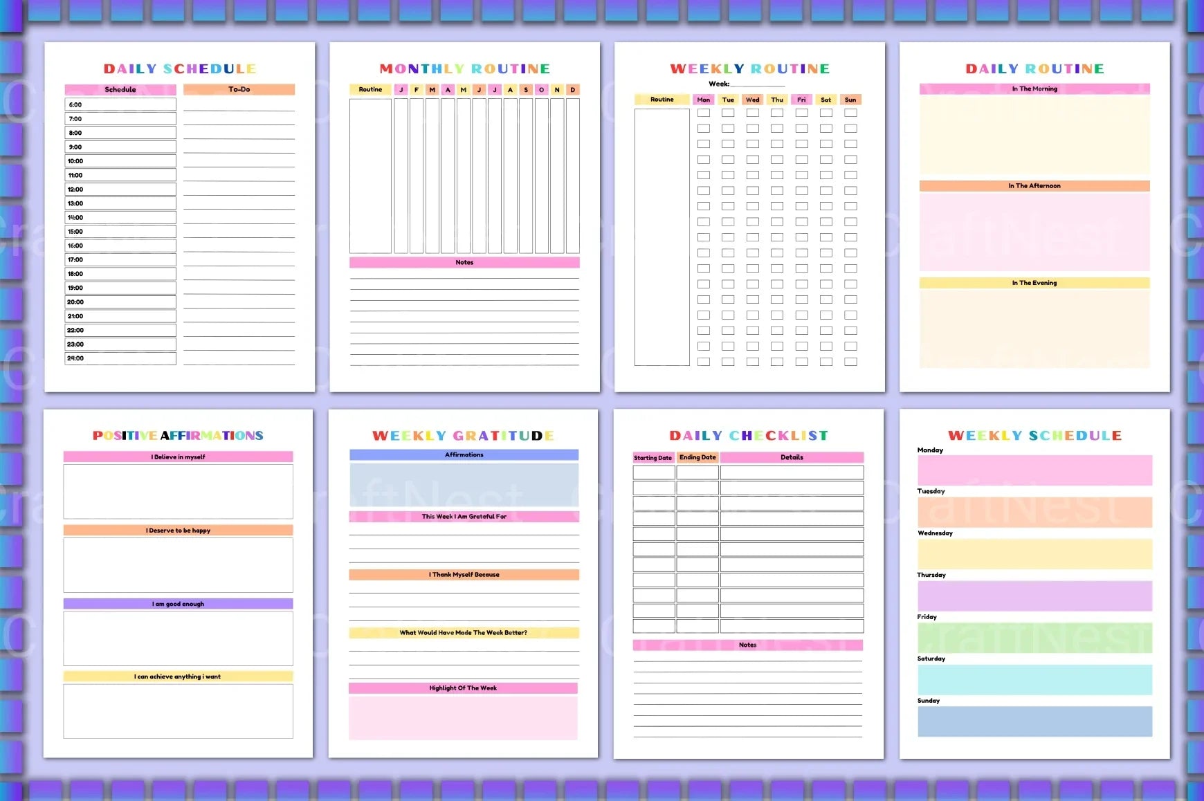 ADHD Planner for Kids: Boost Focus & Organization - CraftNest - Digital Crafting and Art