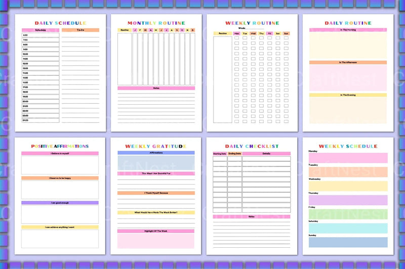 ADHD Planner for Kids: Boost Focus & Organization - CraftNest - Digital Crafting and Art