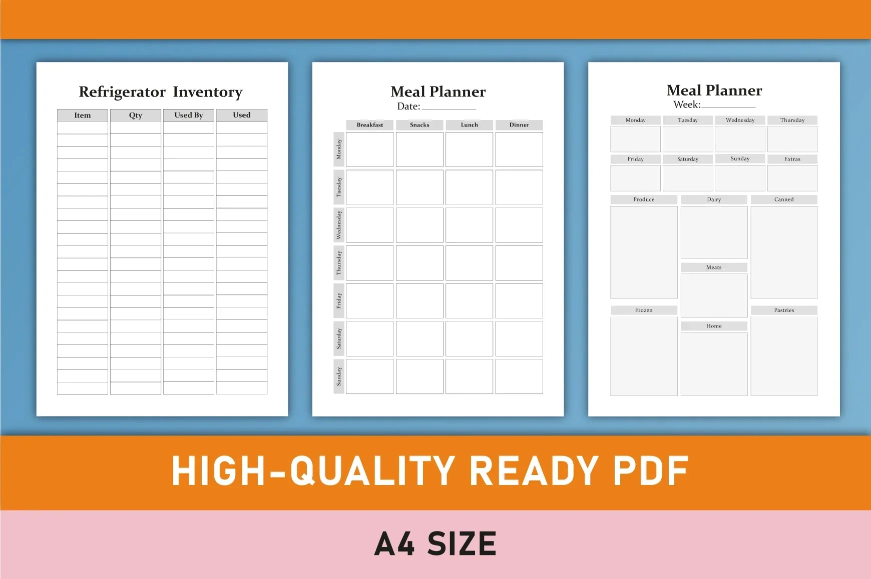 Meal Planner - CraftNest - Digital Crafting and Art