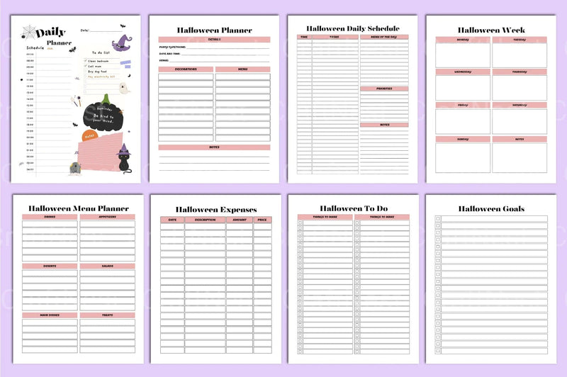 Halloween Planner Guide - CraftNest - Digital Crafting and Art