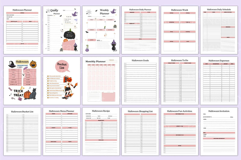 Halloween Planner Canva Template - CraftNest - Digital Crafting and Art