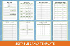 Home Plant Care Planner Template - CraftNest - Digital Crafting and Art