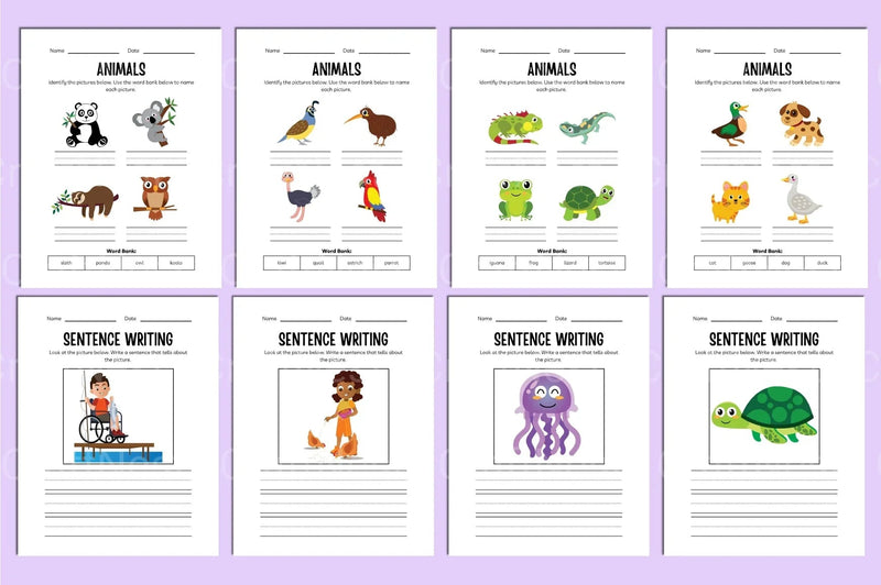 Animals Activity Workbook - CraftNest - Digital Crafting and Art